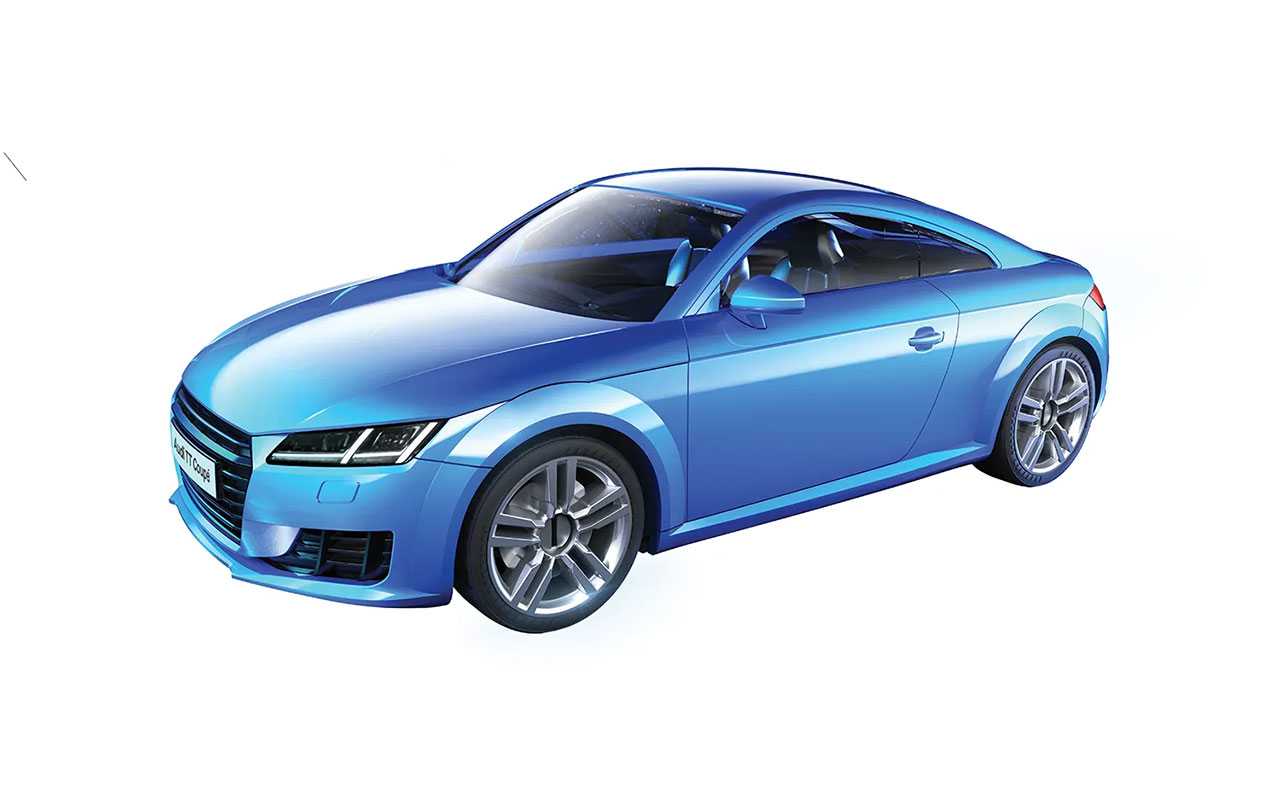 Quick Build auto J6054 - Audi TT Coupe - Blue