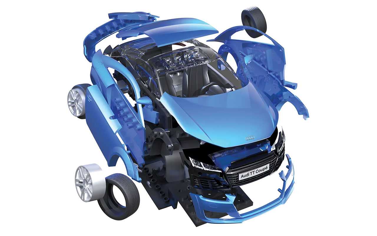 Quick Build auto J6054 - Audi TT Coupe - Blue