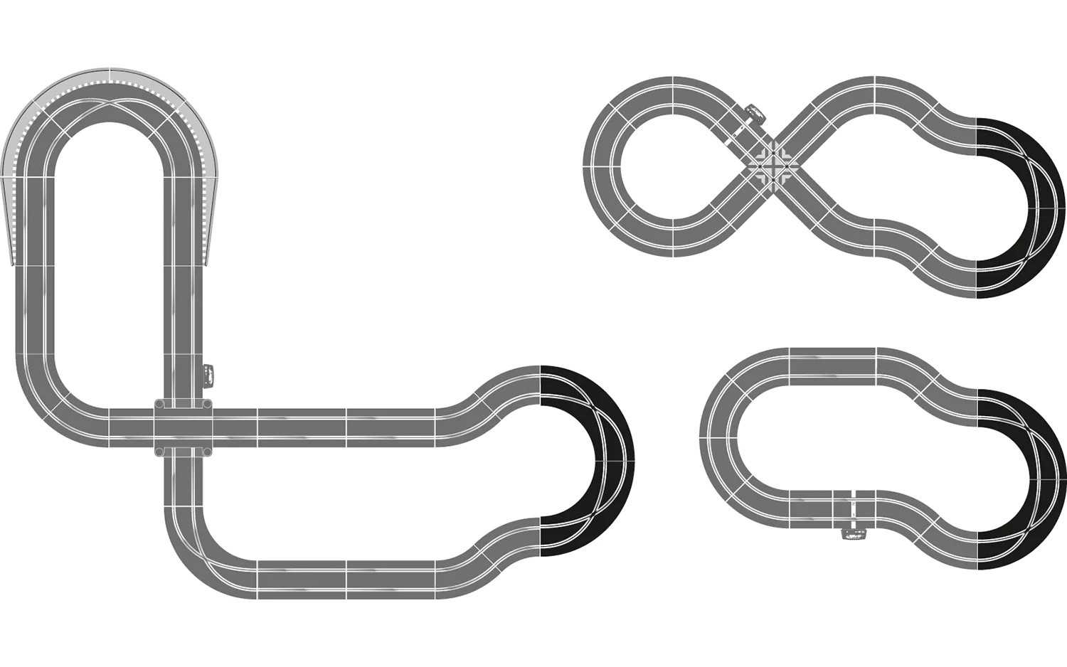 Rozšíření trati SCALEXTRIC C8193 - Racing Curves Track Accessory Pack