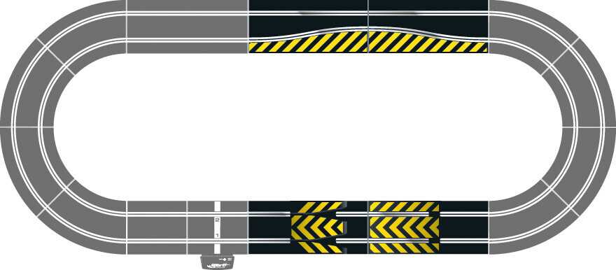 Rozšíření trati SCALEXTRIC C8194 - Jump and Side Swipe Accessory Pack