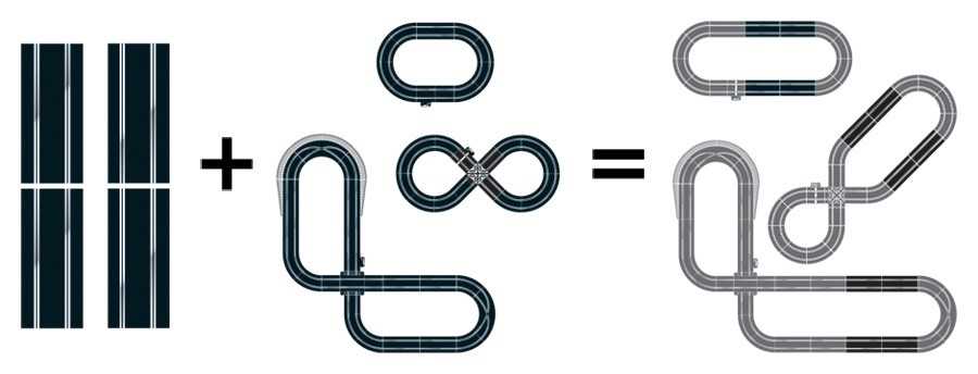 Rozšíření trati SCALEXTRIC C8526 - Track Extension Pack 4 - Straights