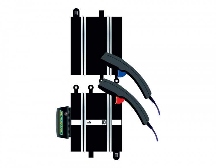 Rozšíření trati SCALEXTRIC C8530 - Straight Power and Control (Replacement for C8217) 