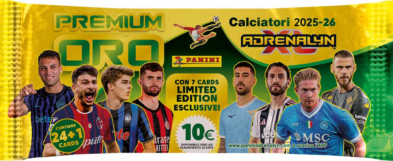 SERIE A 2025/2026 - ADRENALYN karty - GOLD PACKET