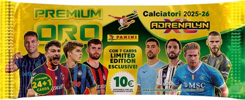 SERIE A 2025/2026 - ADRENALYN karty - GOLD PACKET