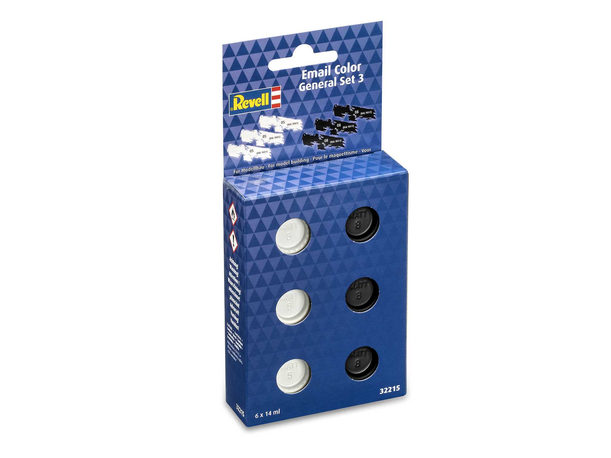 Sada barev Email Color 32215 - General Set 3 - Matt (6 x 14ml)