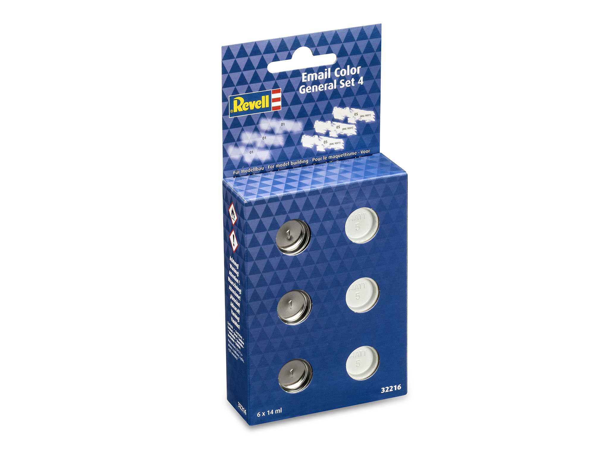 Sada barev Email Color 32216 - General Set 4 - Gloss/Matt (6 x 14ml)