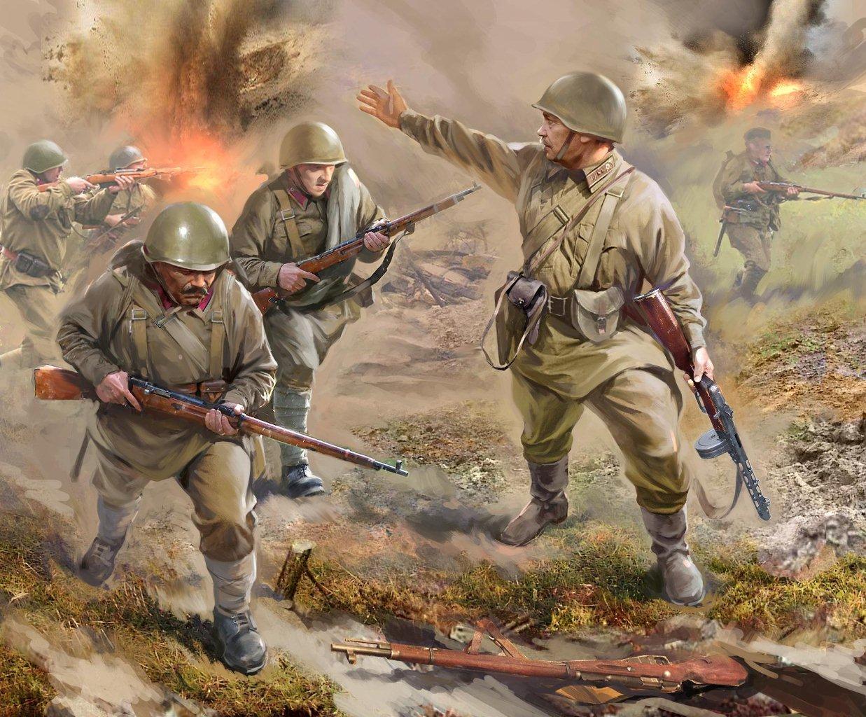 Snap Kit figurky 6103 - Soviet Infantry 1941 (1:72)