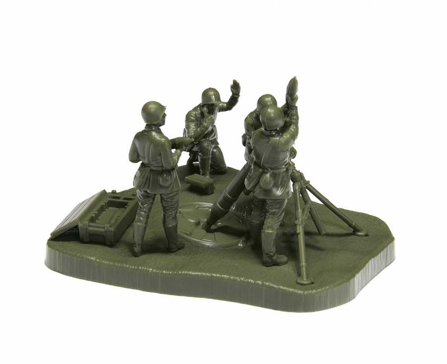 Snap Kit figurky 6147 - Soviet 120mm Mortar w/Crew (1:72)