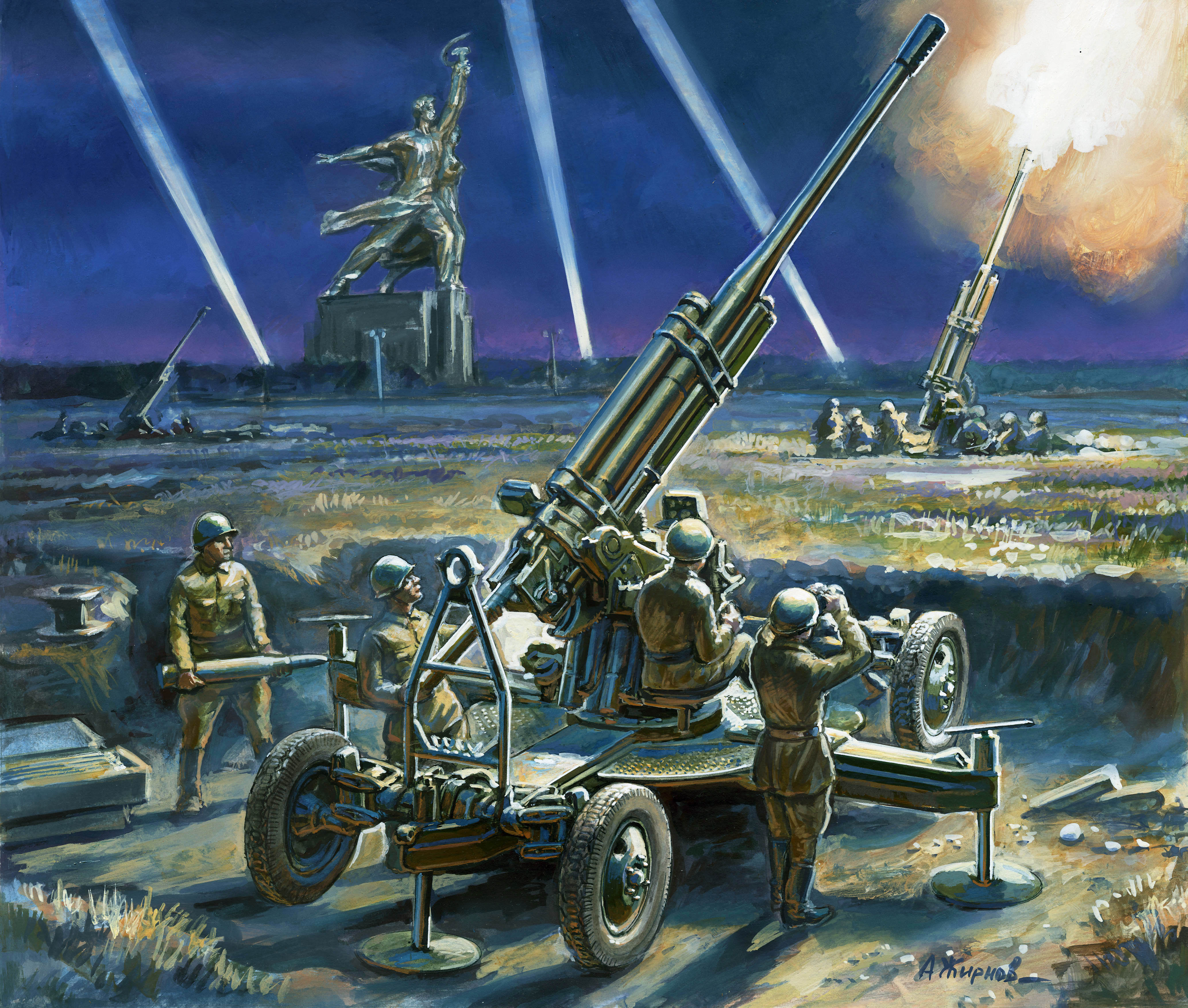 Snap Kit figurky 6148 - Soviet 85mm Anti-Aircraft Gun (1:72)