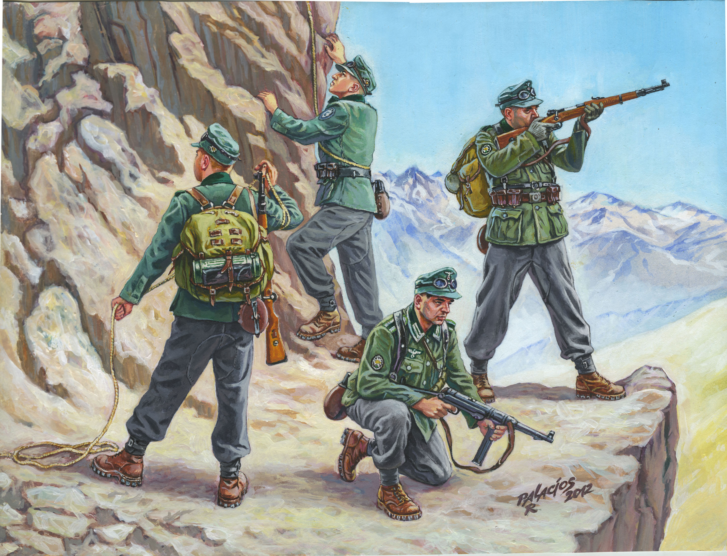 Snap Kit figurky 6154 - German Gebirgsjäger (1:72)