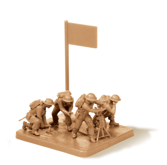 Snap Kit figurky 6168 - British Mortar with crew 1939-42 (1:72)