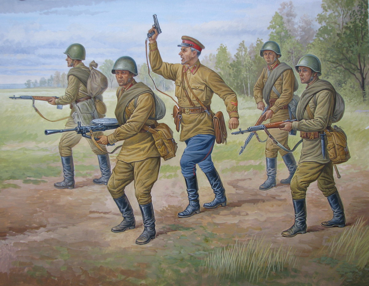 Snap Kit figurky 6179 - Soviet Regular Infantry 1941-42 (1:72)