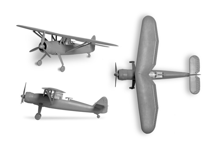 Snap Kit letadlo 6184 - Henschel HS-126B (1:144)