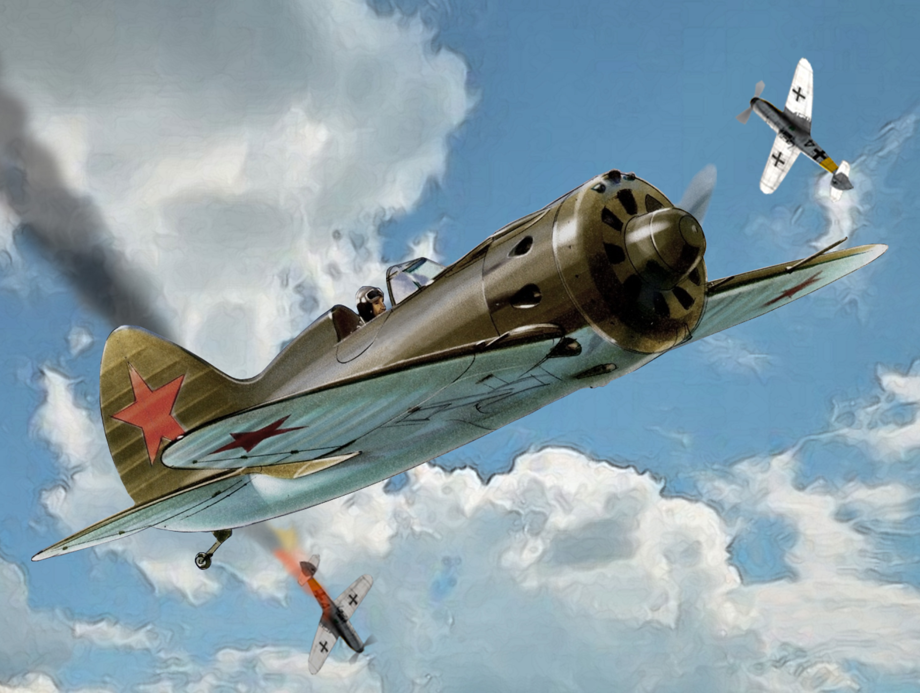 Snap Kit letadlo 6254 - Polikarpov I-16 (1:144)