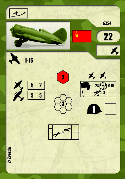Snap Kit letadlo 6254 - Polikarpov I-16 (1:144)