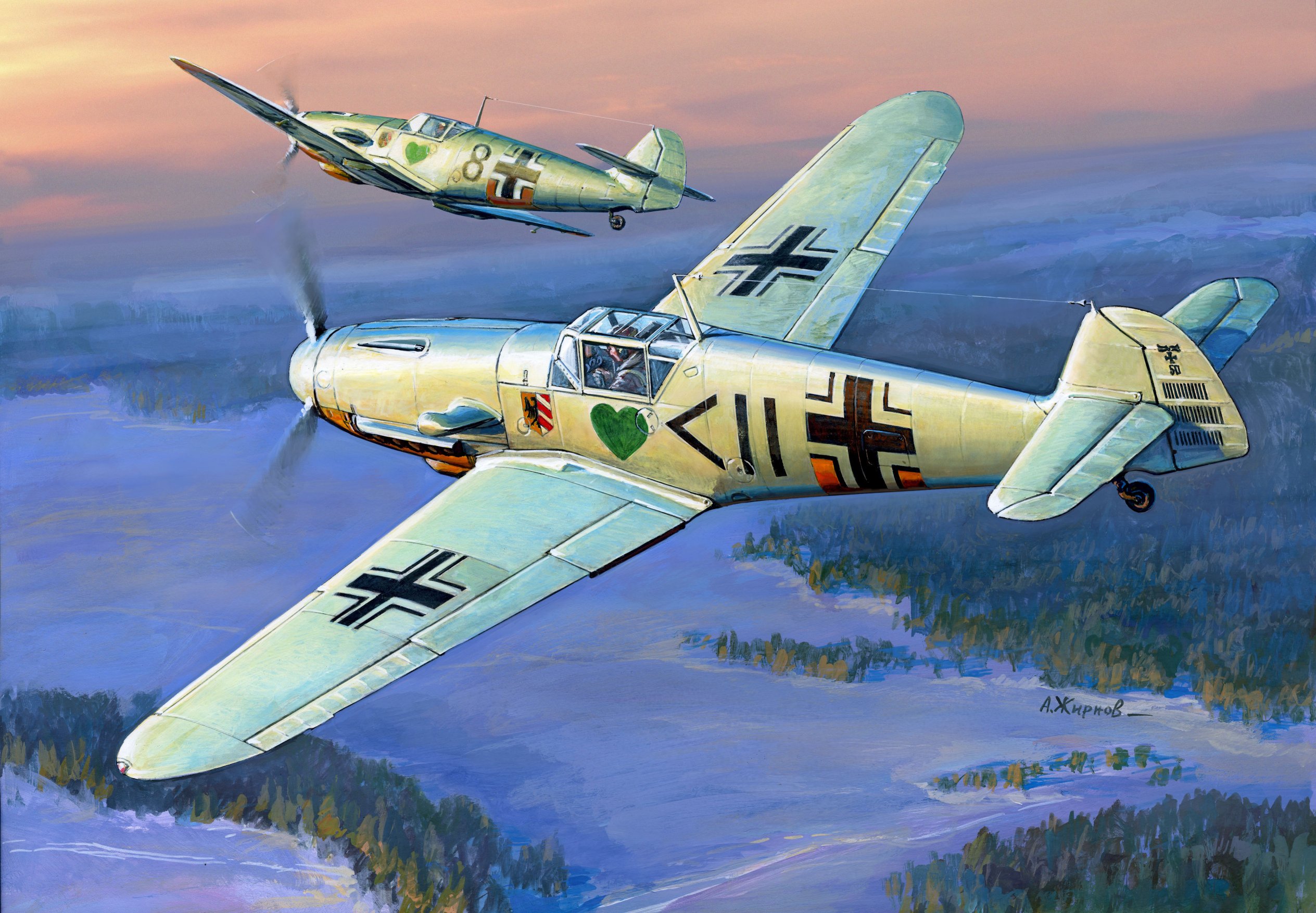 Snap Kit letadlo 7302 - Messerschmitt B-109 F2 (1:72)