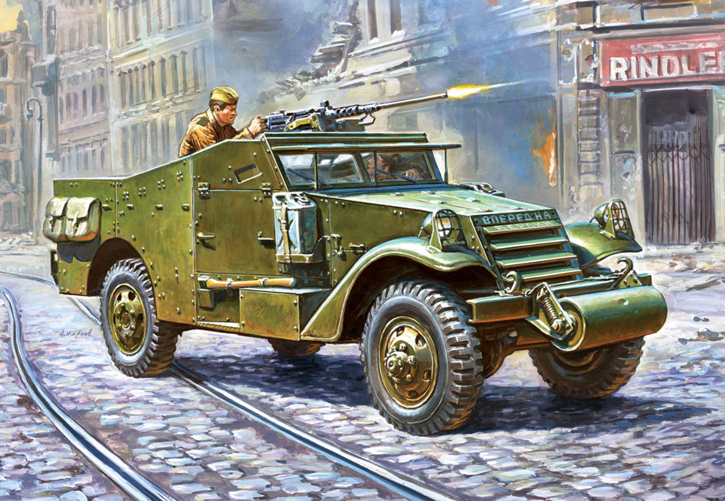 Snap Kit military 6245 - M-3 Scout Car (1:100)