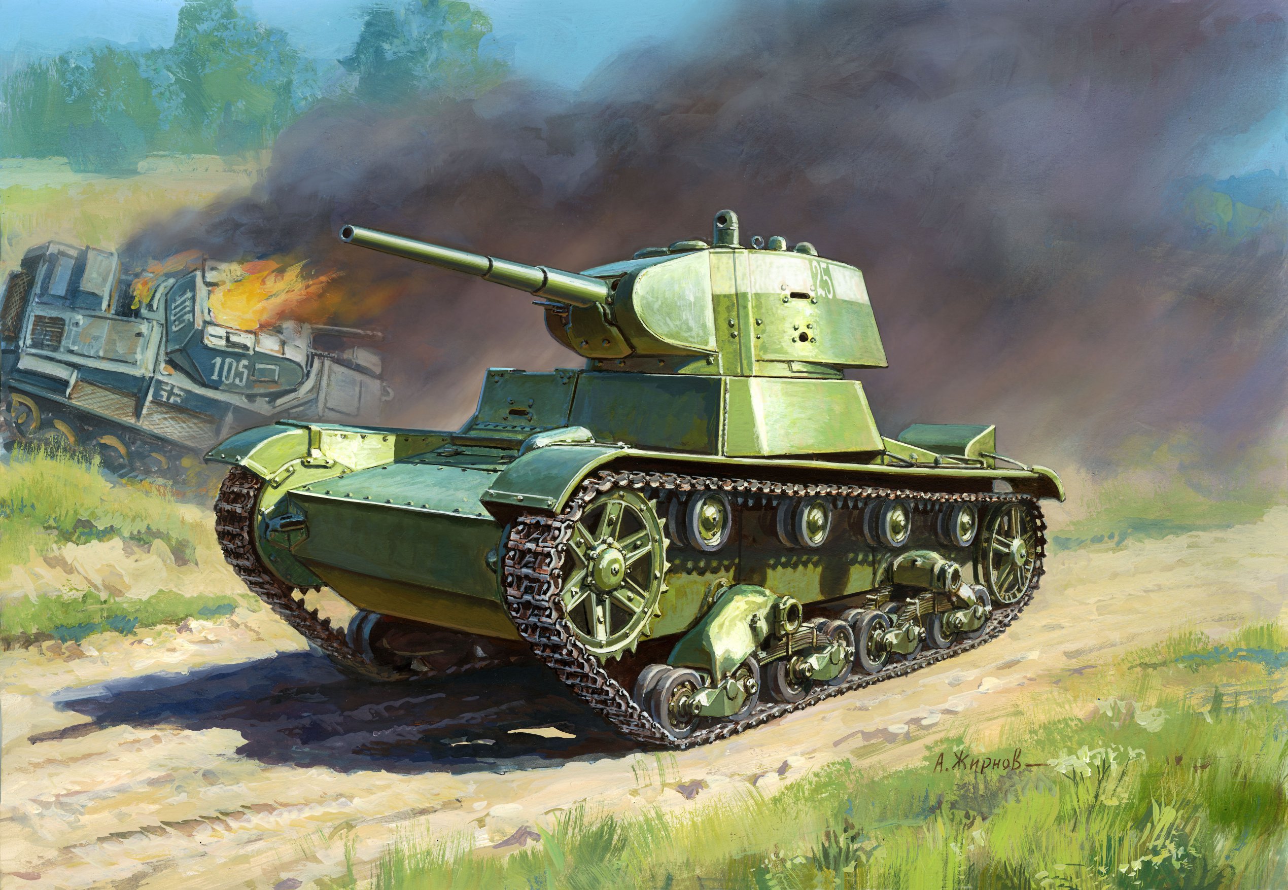 Snap Kit tank 6113 - Soviet Tank T-26 M (1:100)