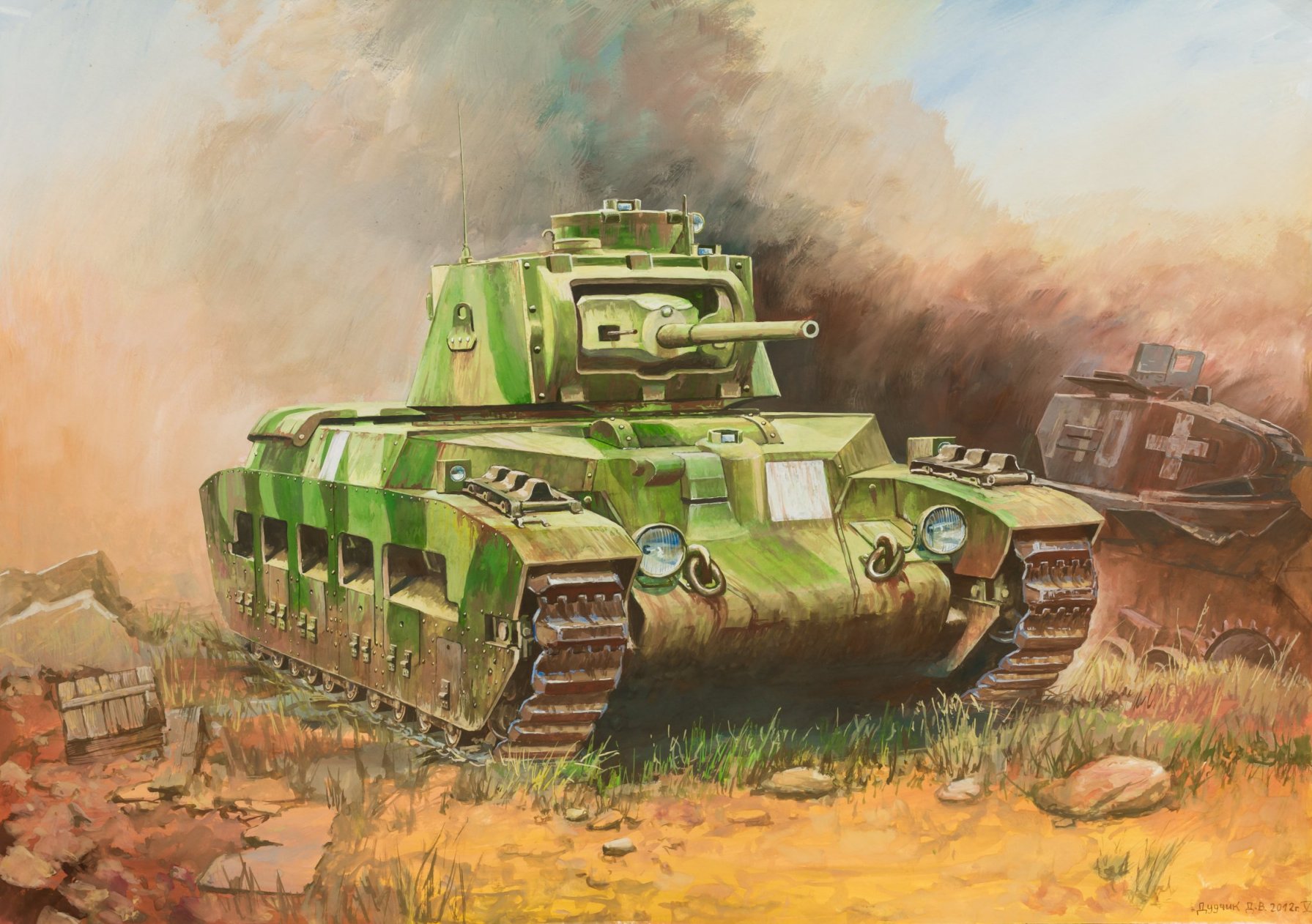 Snap Kit tank 6171 - British Tank "Matilda II" (1:100)