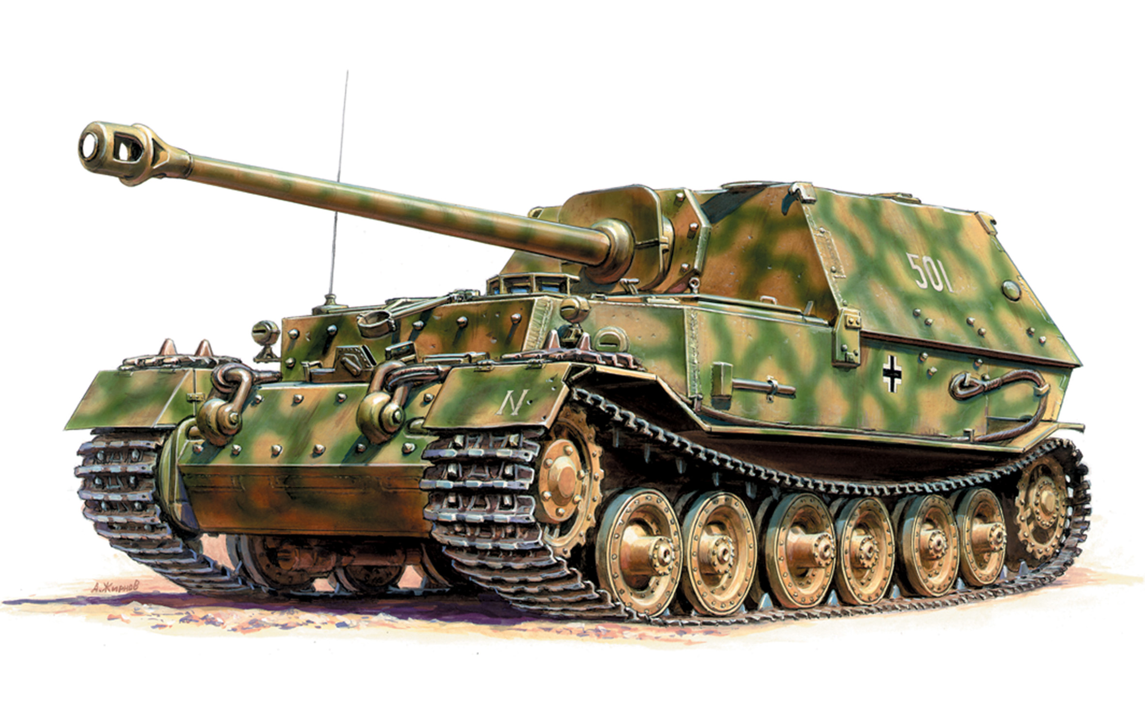 Snap Kit tank 6195 - German Tank Destroyer FERDINAND (1:100)