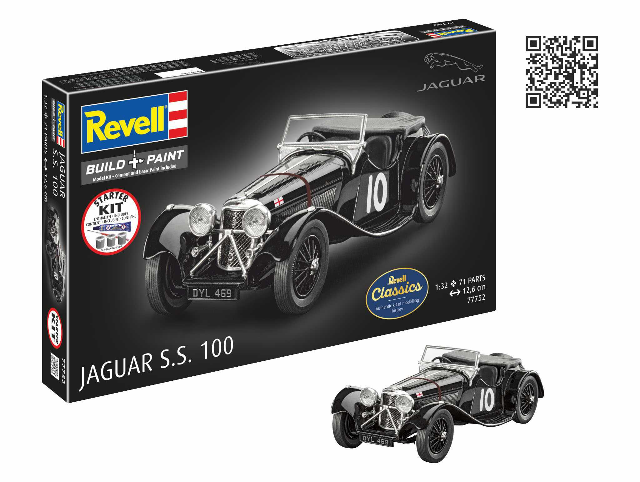 Starter Kit auto 77752 - Jaguar SS 100 (1:32)