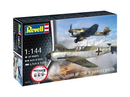 Starter Kit letadlo 73770 - Messerschmitt Bf109E & Ju87B Stuka (1:144)