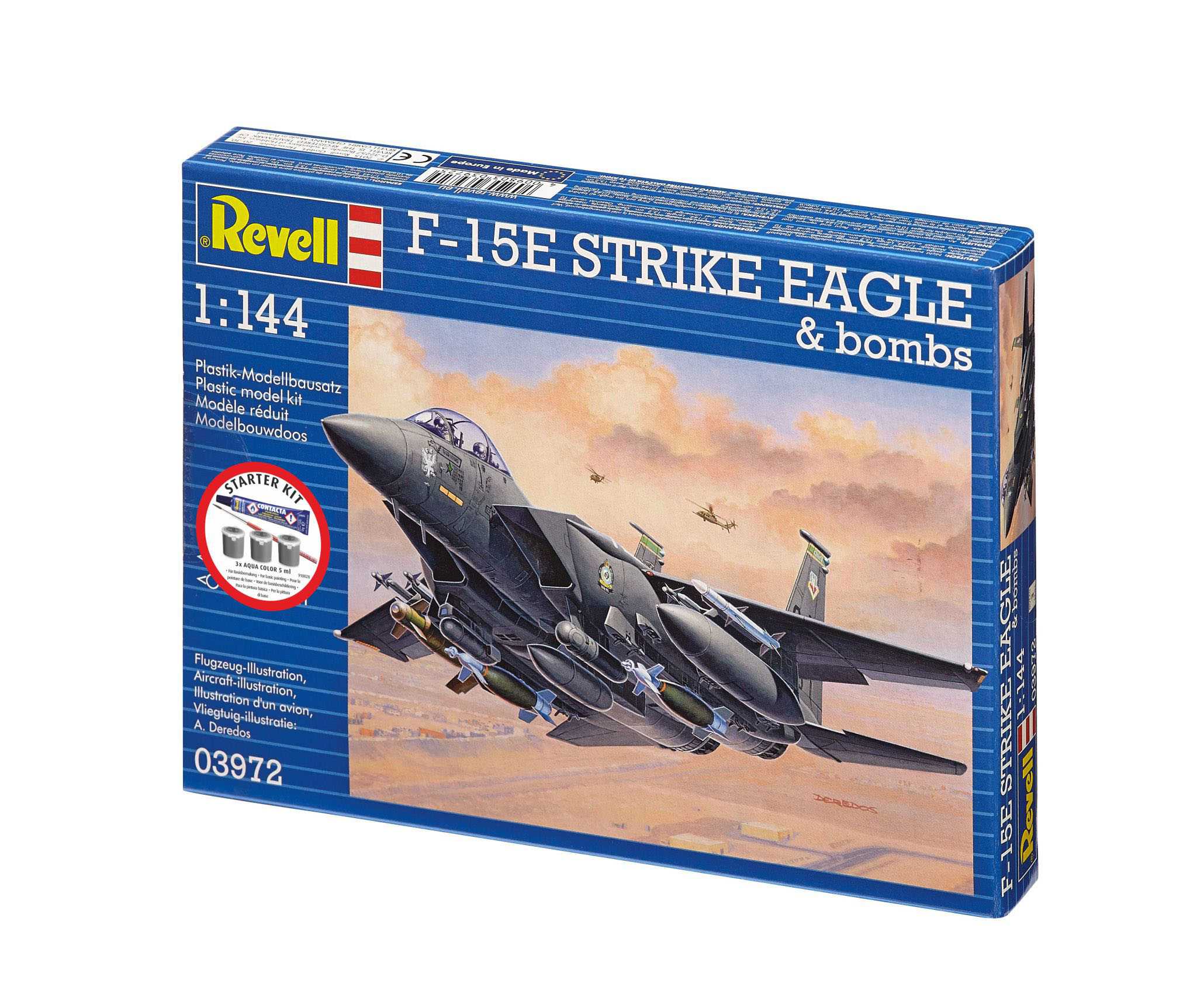 Starter Kit letadlo 73972 - F-15E Strike Eagle & bombs (1:144)