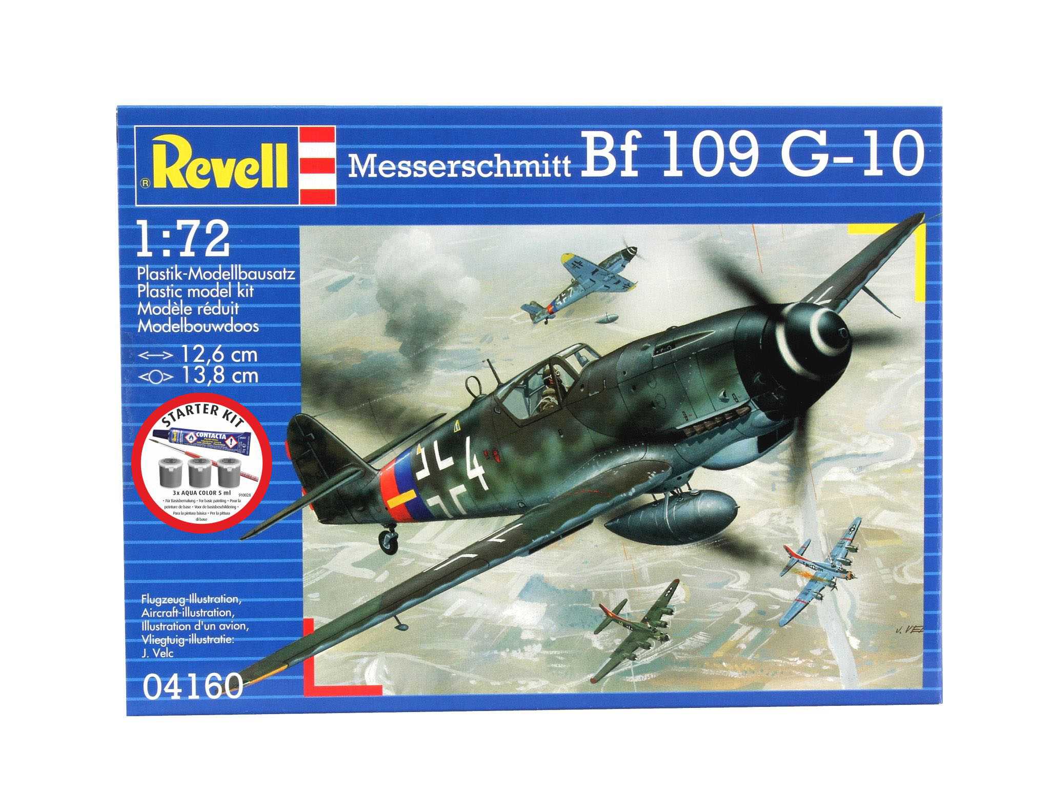 Starter Kit letadlo 74160 - Messerschmitt Bf-109 (1:72)