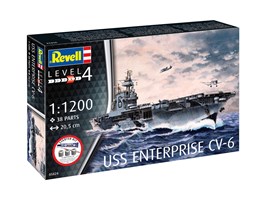 Starter Kit loď 75824 - USS Enterprise CV-6 (1:1200)