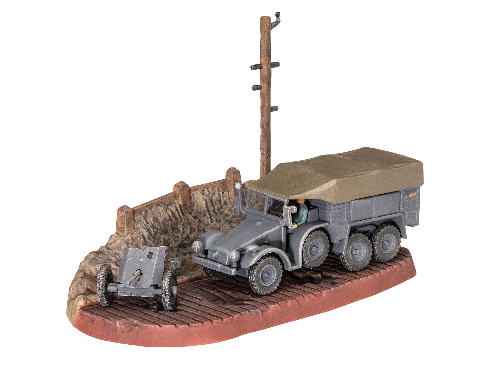 Starter Kit military 73344 - Krupp Protze KFZ 69 with 3,7cm Pak (1:76)