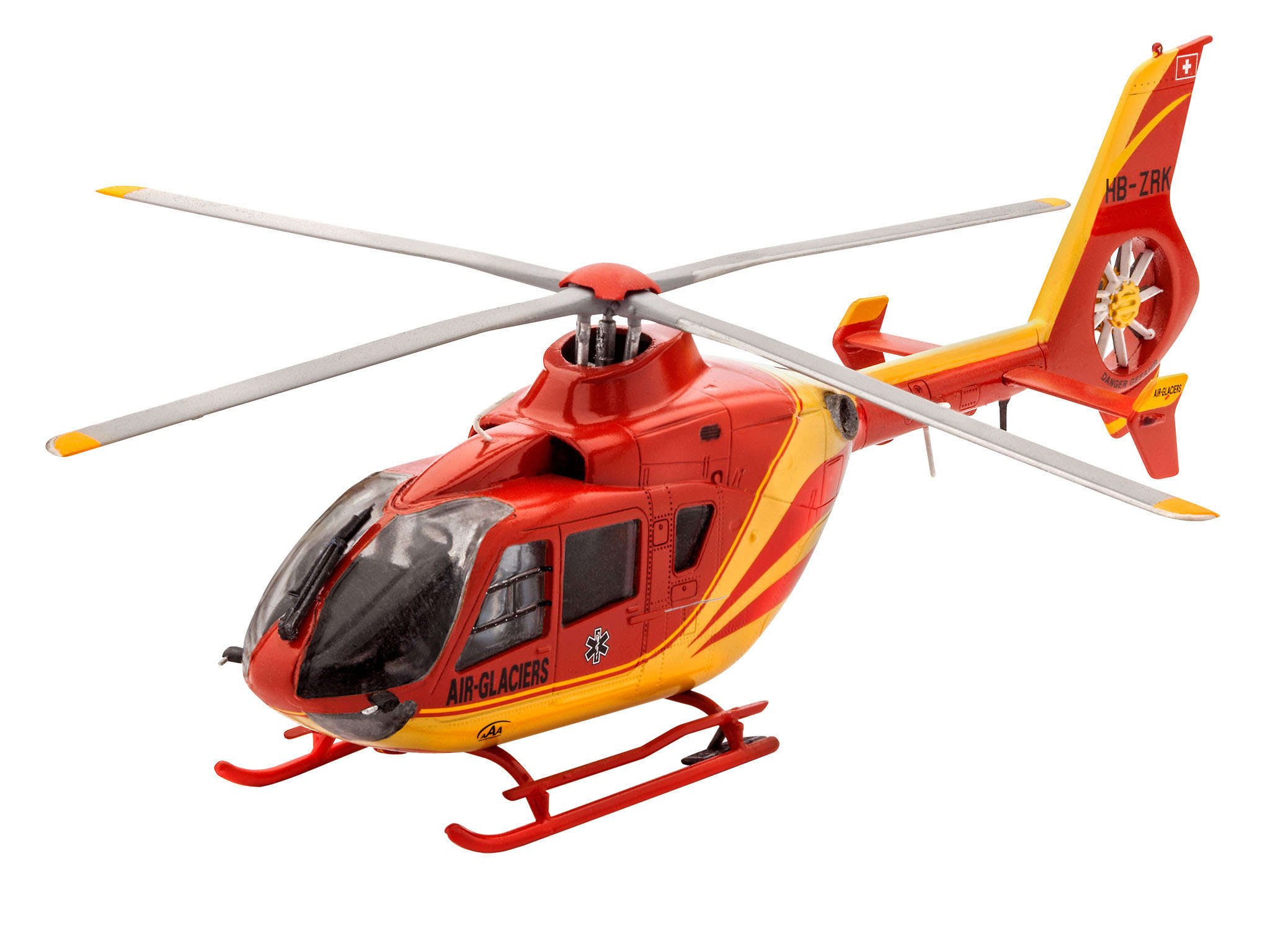 Starter Kit vrtulník 74986 - Airbus EC135 "Air-Glaciers" (1:72)