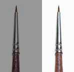 Synthetic round brush with brown tip - SINGLE PACK 52282 - kulatý syntetický štětec (velikost 0/5)