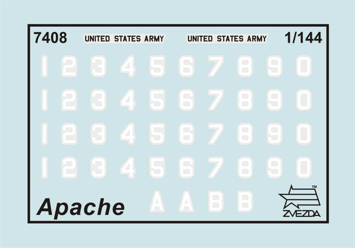 Wargames (HW) vrtulník 7408 - AH-64 Apache Helicopter (1:144)