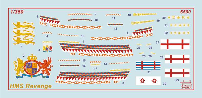 Wargames (TS) loď 6500 - English ship Revenge (1:350)