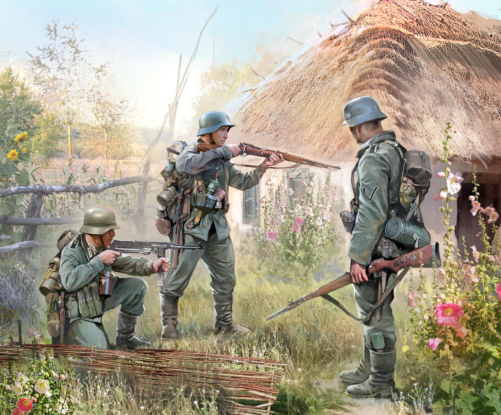 Wargames (WWII) figurky 6105 - German Infantry East Front 1941 (1:72)