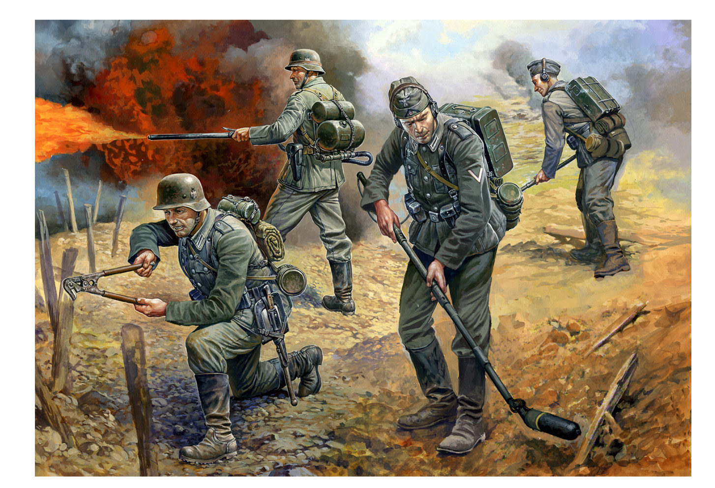 Wargames (WWII) figurky 6110 - German Sturmpioniere (1:72)