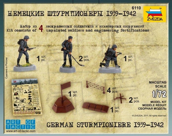 Wargames (WWII) figurky 6110 - German Sturmpioniere (1:72)