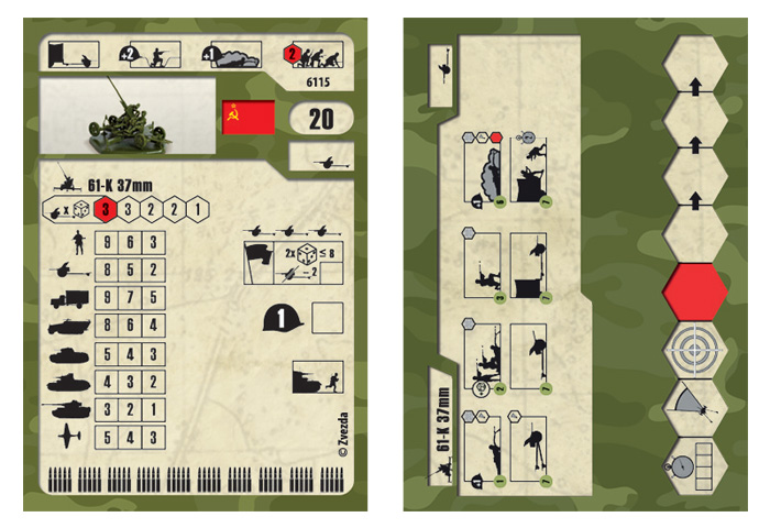 Wargames (WWII) figurky 6115 - Soviet Anti-Aircraft Gun 61-K with Crew (1:72)