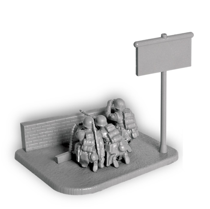 Wargames (WWII) figurky 6210 - Ger. Machine-gun with Crew (Winter Uniform) (1:72)