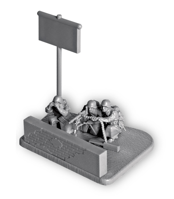 Wargames (WWII) figurky 6210 - Ger. Machine-gun with Crew (Winter Uniform) (1:72)