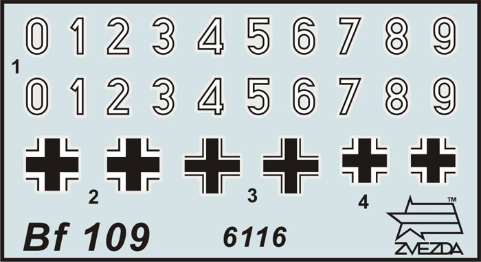 Wargames (WWII) letadlo 6116 - Messerschmitt Bf 109F-2 (1:144)