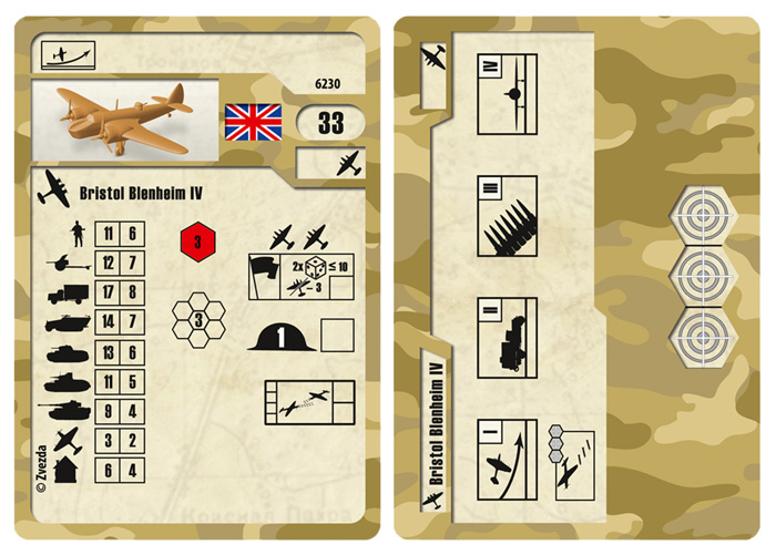 Wargames (WWII) letadlo 6230 - British Bomber Bristol Blenheim IV (1:200)