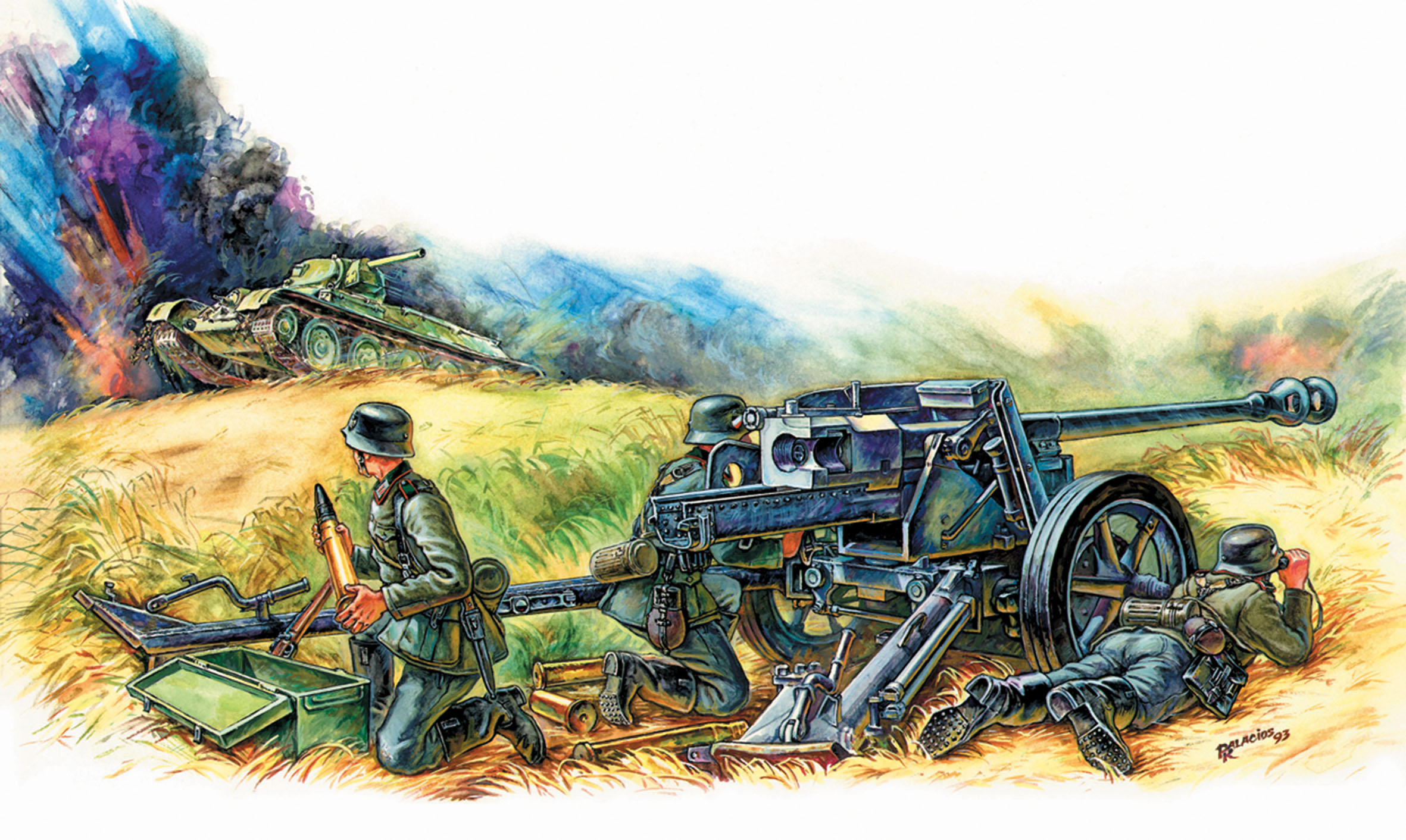 Wargames (WWII) military 6257 - Pak-40 (1:72)