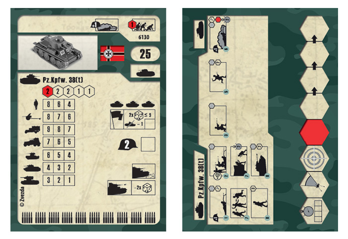 Wargames (WWII) tank 6130 - German Light Tank PZ.KPFW.38 (T) (1:100)