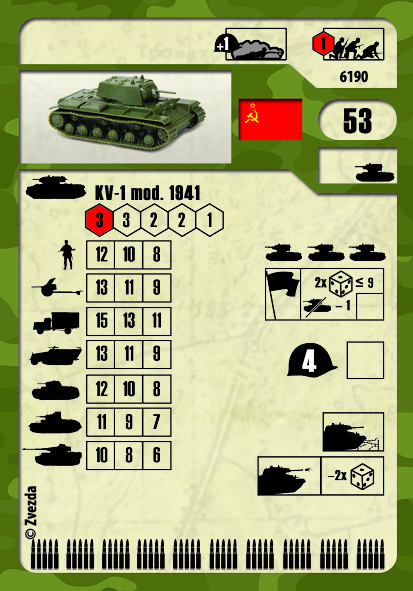 Wargames (WWII) tank 6190 - KV-1 with F-32 GUN (1:100)