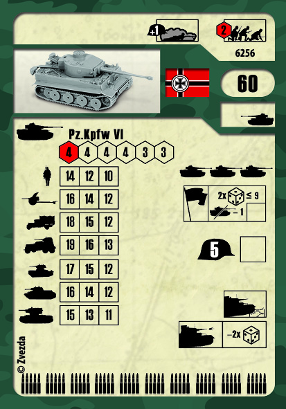 Wargames (WWII) tank 6256 - Tiger I (1:100)