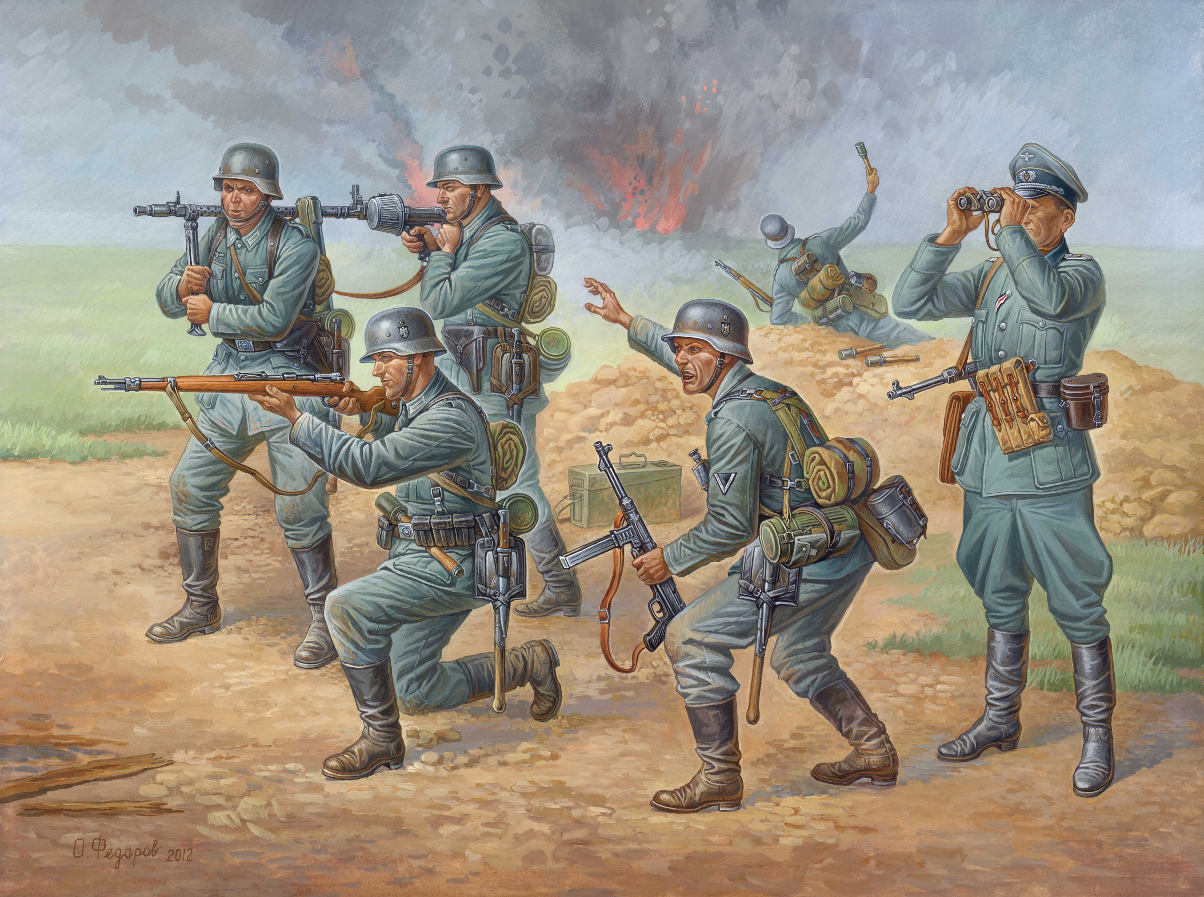 Wargames figurky 8078 - German Infantry WWII (1:72)